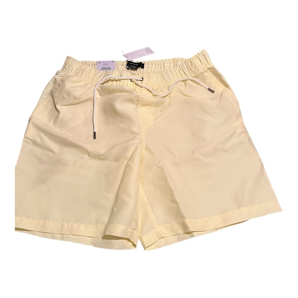 Cotton On Mens Light Yellow Kahuna Shirts 7.5 Inch Inseam Size Large‎